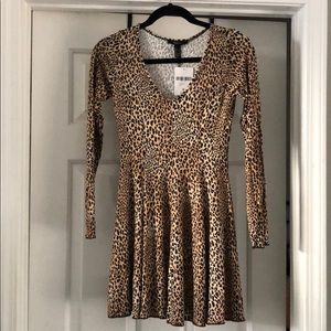 NWT Long Sleeved Cheetah Print Dress